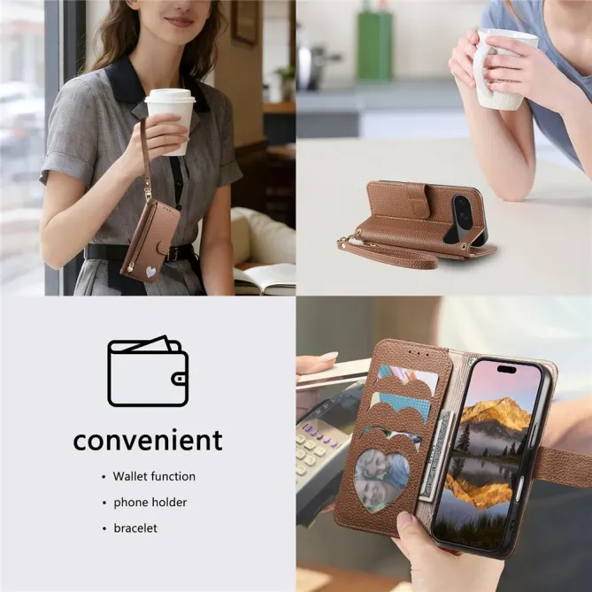 Housse Google Pixel 11 / 11 Pro multirangement zippée avec bandoulière