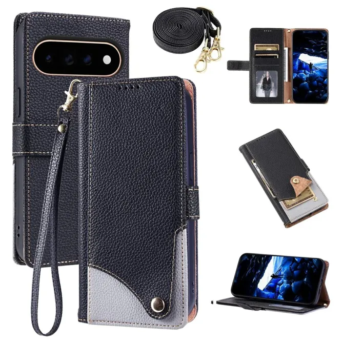 Housse Google Pixel 11 / 11 Pro bicolore multirangement avec bandoulière