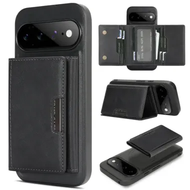 Coque Google Pixel 11 Pro XL magnétique avec étui cartes trois volets