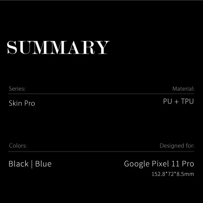 Housse Google Pixel 11 Pro DUX DUCIS Skin Pro avec porte-carte