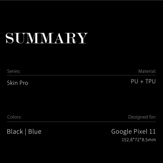 Housse Google Pixel 11 DUX DUCIS Skin Pro avec porte-carte