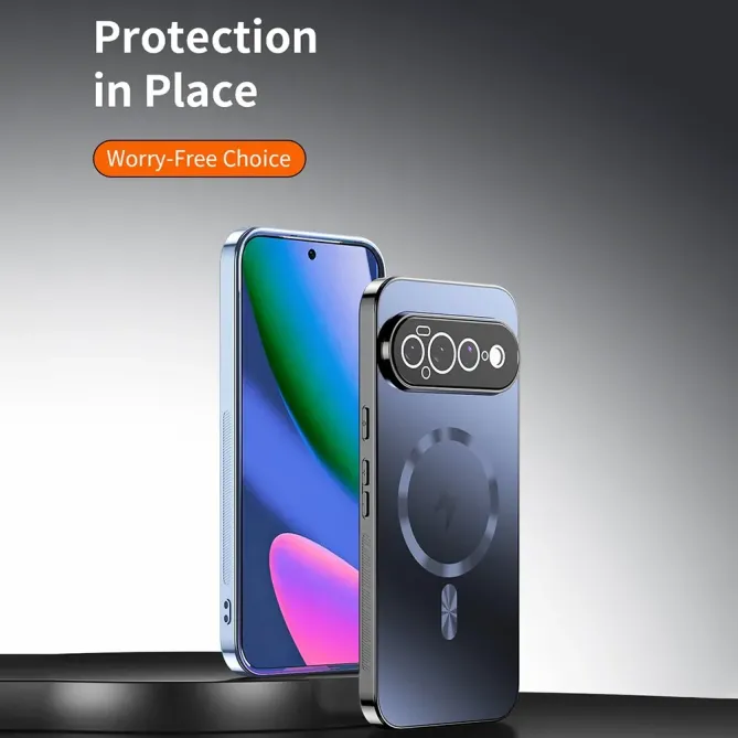 Coque Google Pixel 11 magnétique antichoc en TPU, polycarbonate et métal