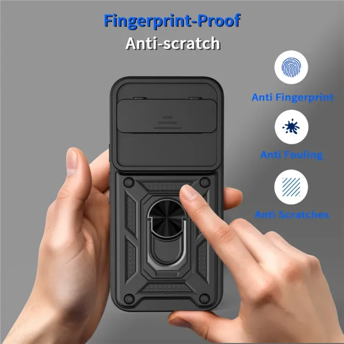 Coque Google Pixel 11 / 11 Pro avec cache caméra coulissant et support