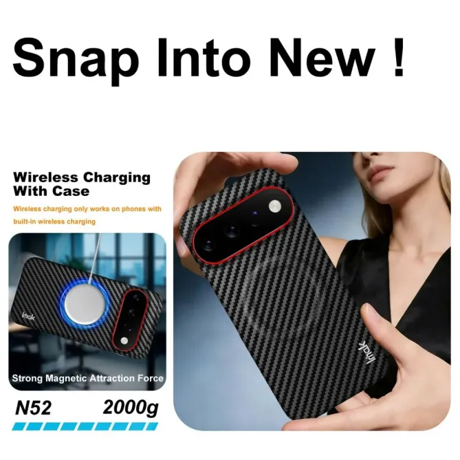 Coque Google Pixel 11 Pro XL IMAK Ruiyi magnétique texture carbone