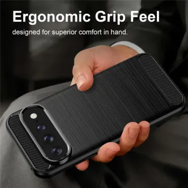 Coque Google Pixel 11 Pro XL antichoc texture carbone en TPU