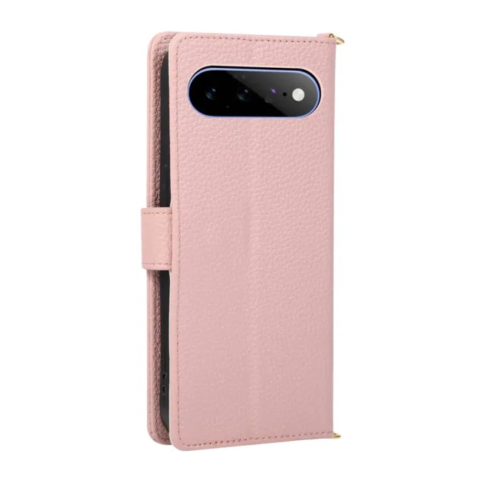 Housse Google Pixel 11 zippée bicolore avec dragonne en simili cuir