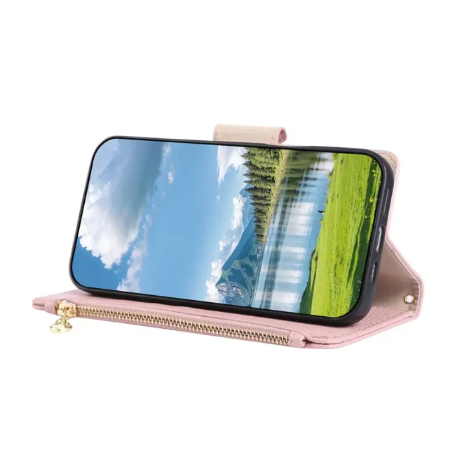 Housse Google Pixel 11 Pro XL zippée avec dragonne 3 cartes