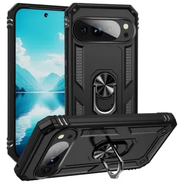Coque Google Pixel 11 / 11 Pro avec support intégré en TPU, polycarbonate et métal
