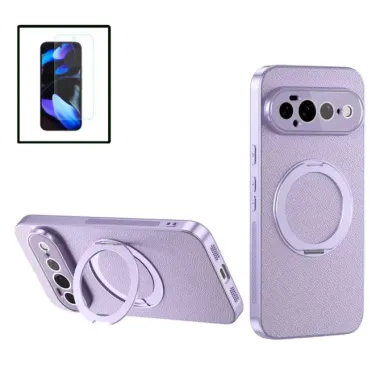 Coque Google Pixel 11 Pro magnétique avec support rotatif et verre trempé