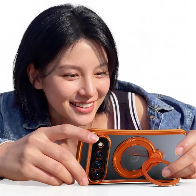 Coque Google Pixel 11 magnétique antichoc avec support en TPU et métal