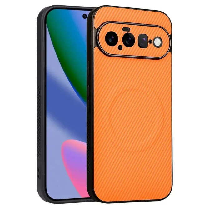 Coque Google Pixel 11 magnétique texture carbone
