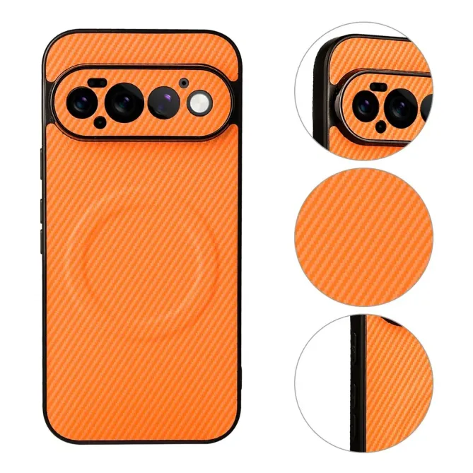 Coque Google Pixel 11 Pro magnétique texture carbone