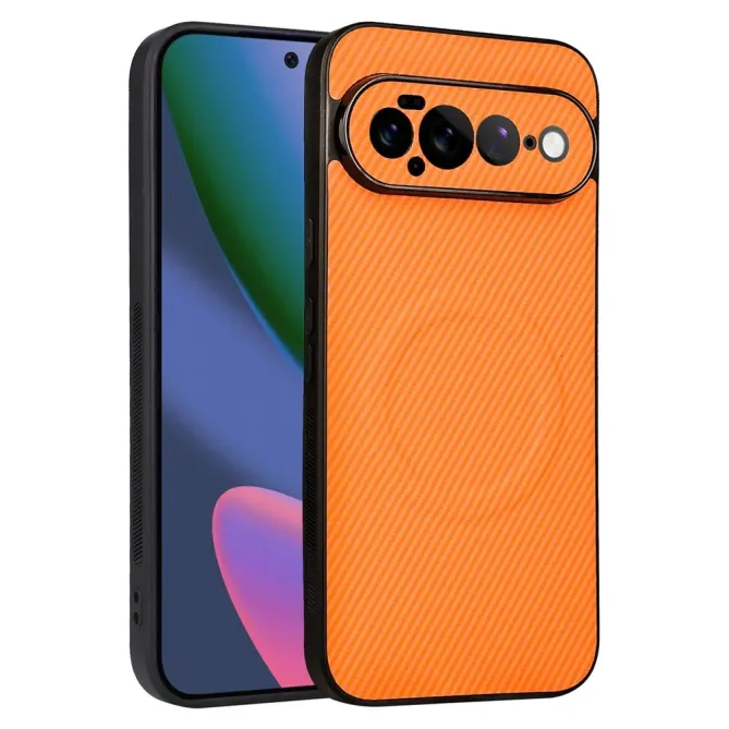 Coque Google Pixel 11 Pro XL magnétique texture carbone