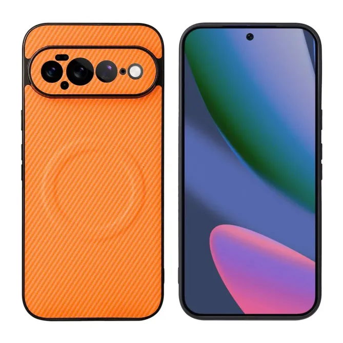Coque Google Pixel 11 Pro XL magnétique texture carbone
