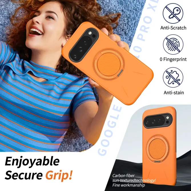 Coque Google Pixel 11 Pro XL magnétique avec support rotatif