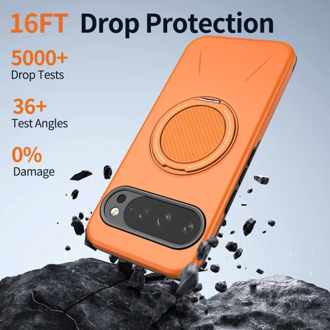 Coque Google Pixel 11 Pro XL magnétique avec support rotatif