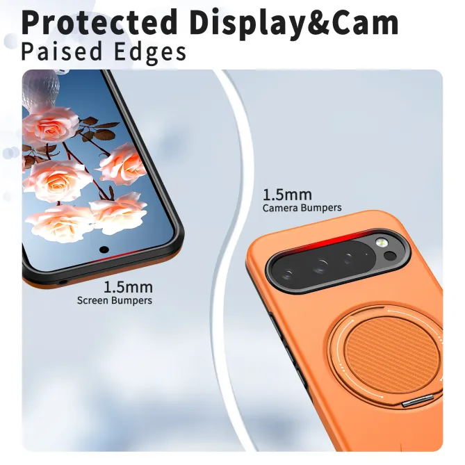 Coque Google Pixel 11 Pro XL magnétique avec support rotatif