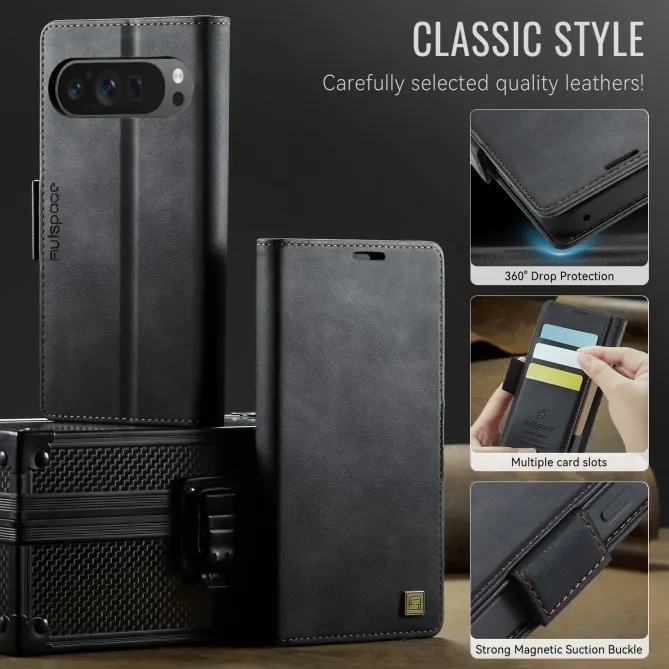 Housse Google Pixel 11 Pro XL AUTSPACE A11 rétro anti-RFID
