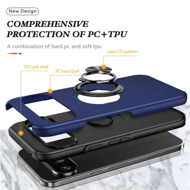 Coque Google Pixel 11 / 11 Pro antichoc avec anneau-support rotatif