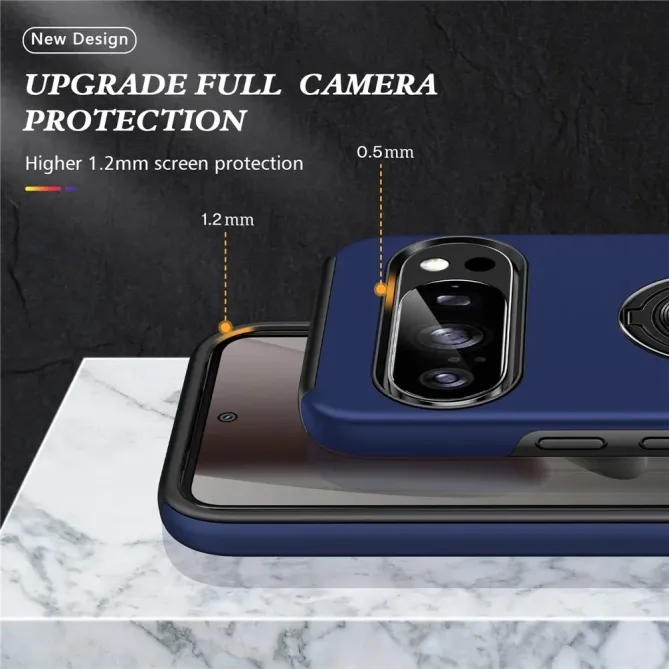 Coque Google Pixel 11 / 11 Pro antichoc avec anneau-support rotatif