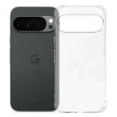 Coque Google Pixel 11 Pro XL transparente à coins renforcés en TPU