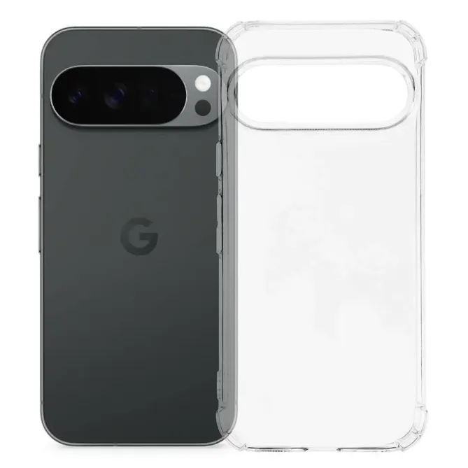 Coque Google Pixel 11 Pro XL transparente à coins renforcés en TPU