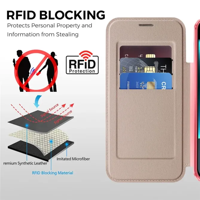 Housse Google Pixel 11 anti-RFID avec rangements cartes
