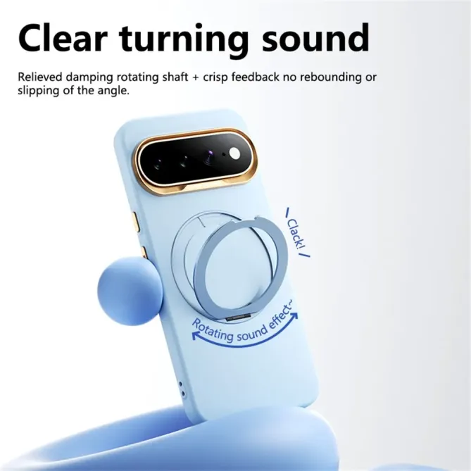 Coque Google Pixel 11 Pro XL ABEEL magnétique avec anneau-support rotatif