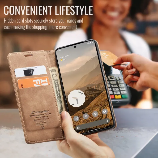 Housse Google Pixel 11 Pro XL CASEME 013 avec rangements cartes et support
