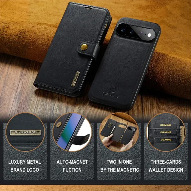 Housse Google Pixel 11 Pro XL DG.MING 2-en-1 à coque amovible