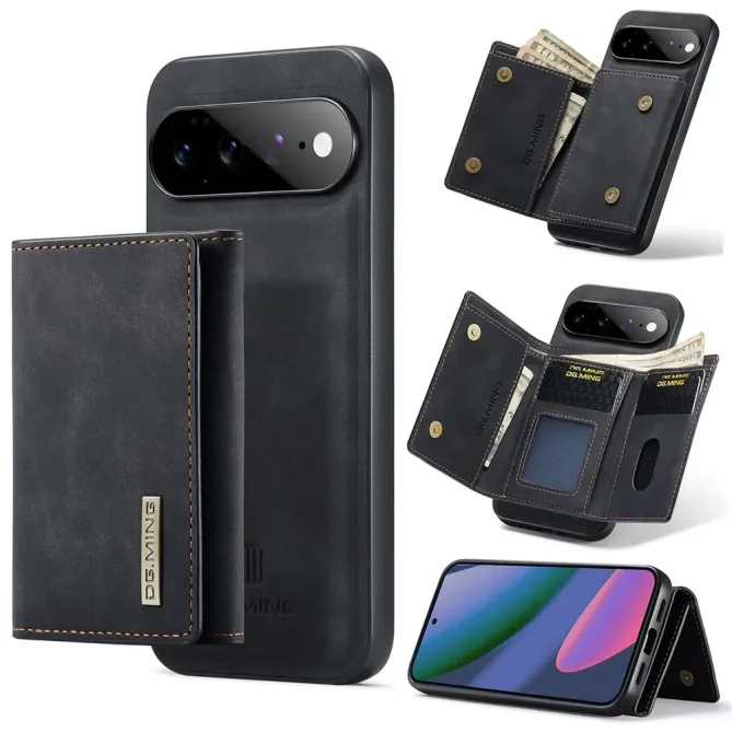 Coque Google Pixel 11 Pro XL DG.MING M1 avec étui cartes pliable