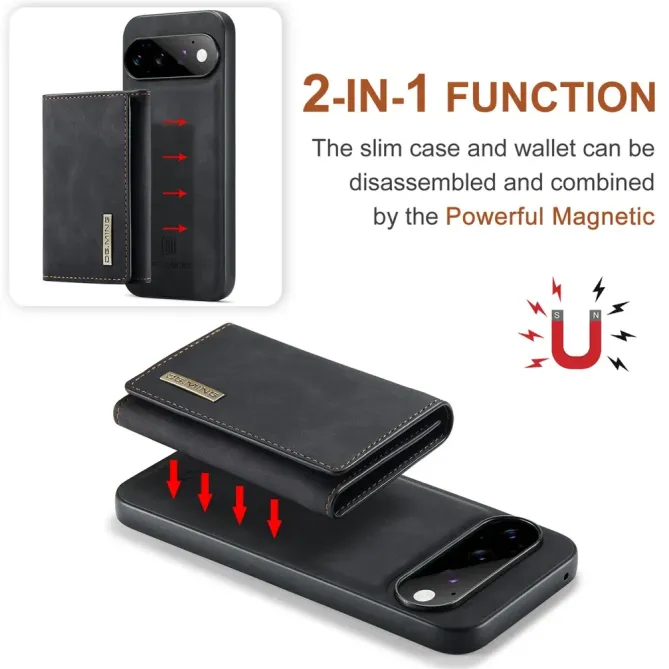 Coque Google Pixel 11 / 11 Pro DG.MING M1 avec étui cartes pliable