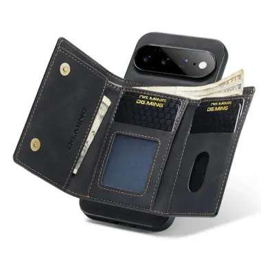 Coque Google Pixel 11 Pro XL DG.MING M1 avec étui cartes pliable