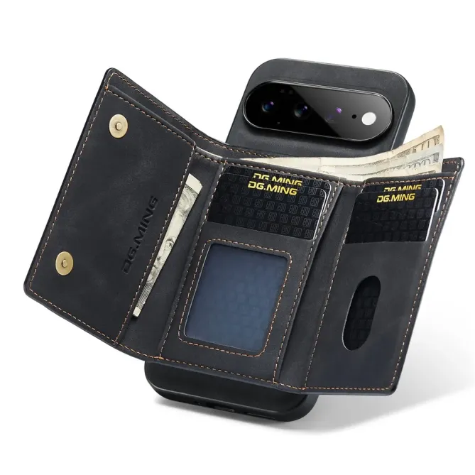 Coque Google Pixel 11 Pro XL DG.MING M1 avec étui cartes pliable