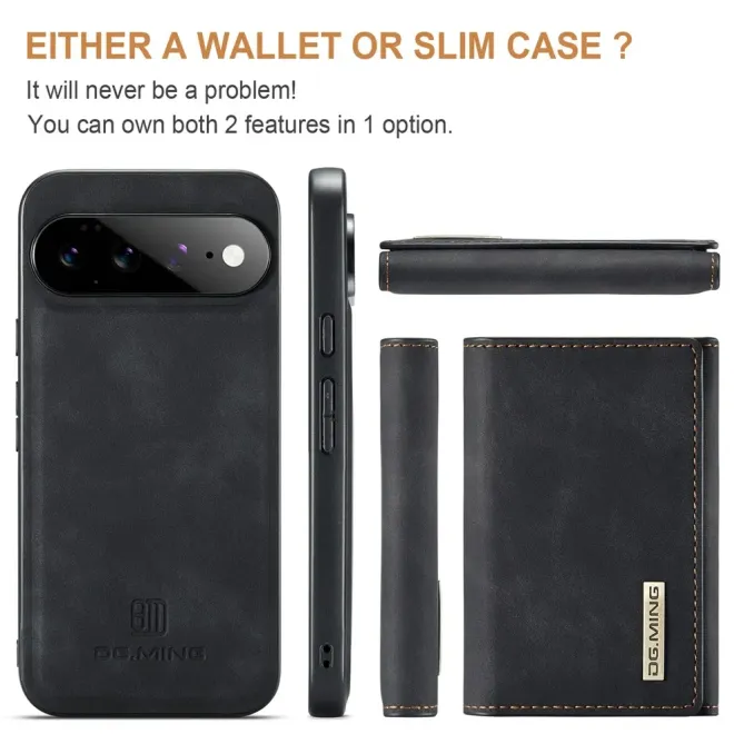 Coque Google Pixel 11 Pro XL DG.MING M1 avec étui cartes pliable