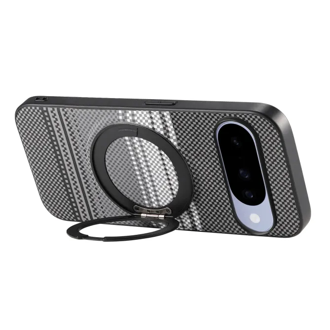 Coque Google Pixel 11 / 11 Pro magnétique grainée avec anneau rotatif