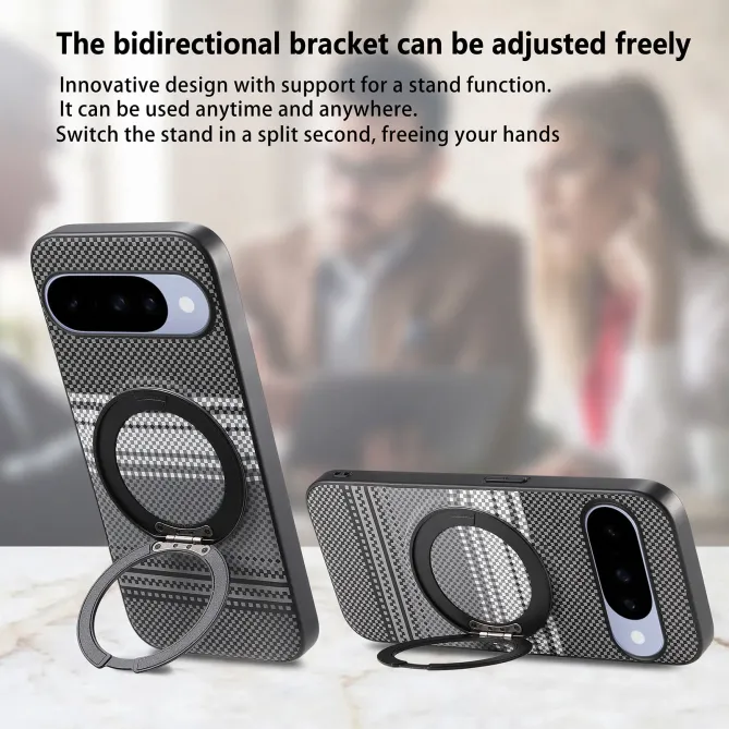 Coque Google Pixel 11 / 11 Pro magnétique grainée avec anneau rotatif