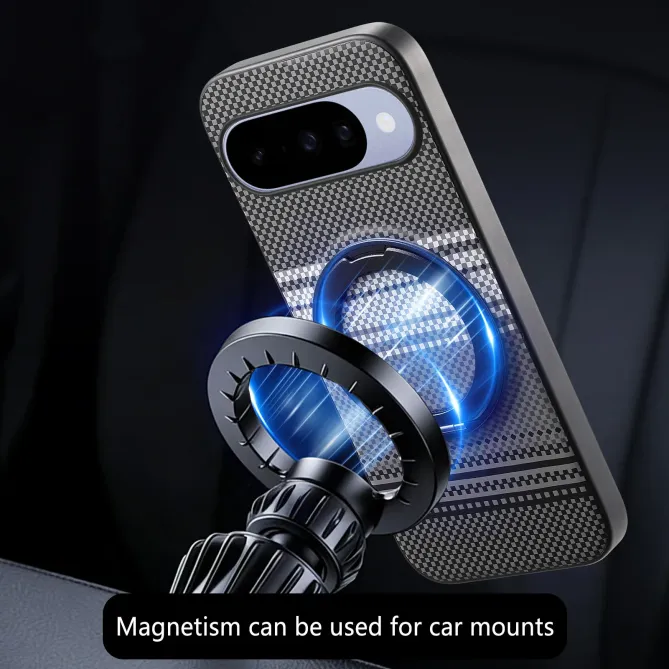 Coque Google Pixel 11 / 11 Pro magnétique grainée avec anneau rotatif