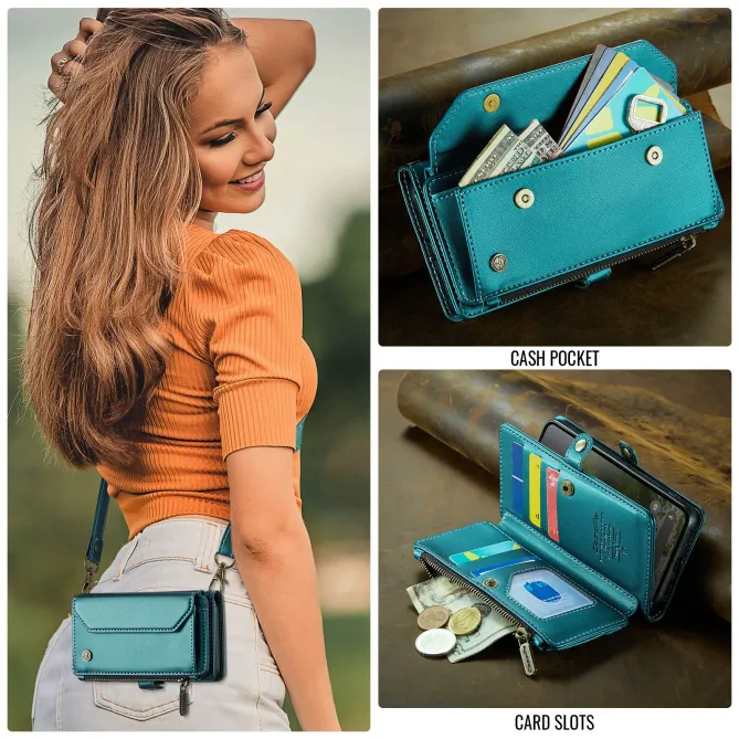 Housse Google Pixel 11 / 11 Pro CASEME C36 zippée 10 cartes avec bandoulière