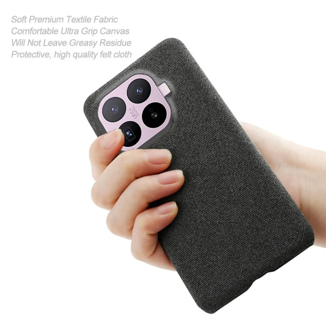 Coque Xiaomi 17T Pro en tissu antidérapant et PC rigide