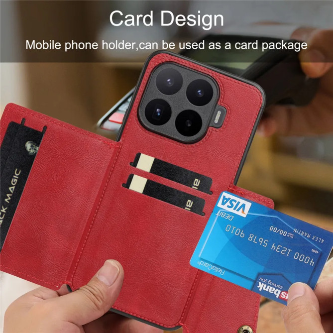 Coque Xiaomi 17T Pro porte-cartes avec béquille pour voiture