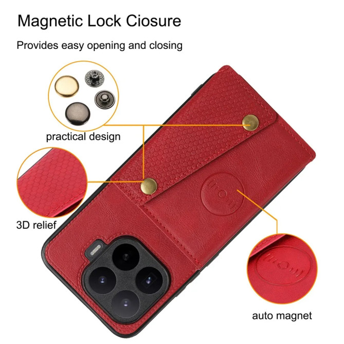 Coque Xiaomi 17T Pro porte-cartes avec béquille pour voiture