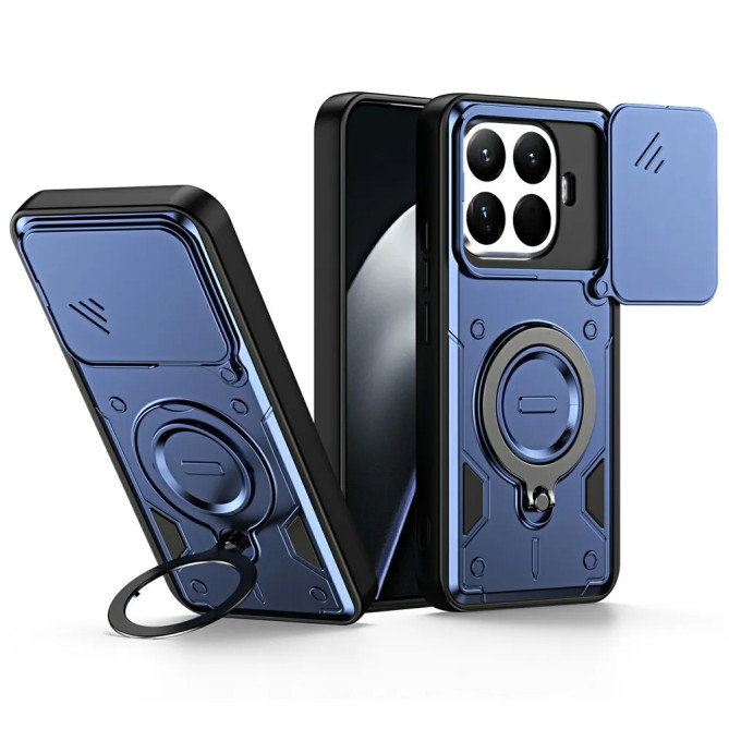 Coque Xiaomi 17T Pro avec cache photo et béquille rotative 360°
