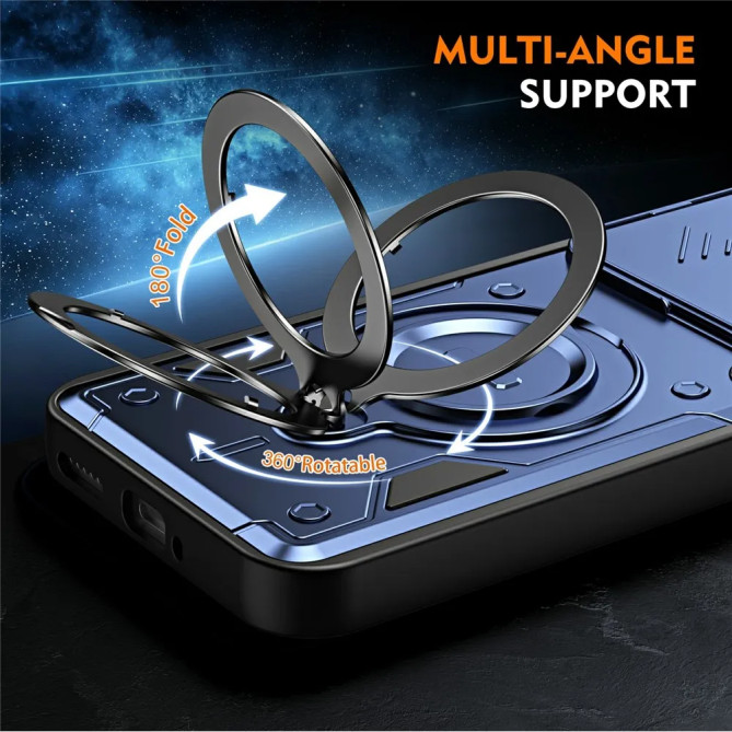 Coque Xiaomi 17T Pro avec cache photo et béquille rotative 360°