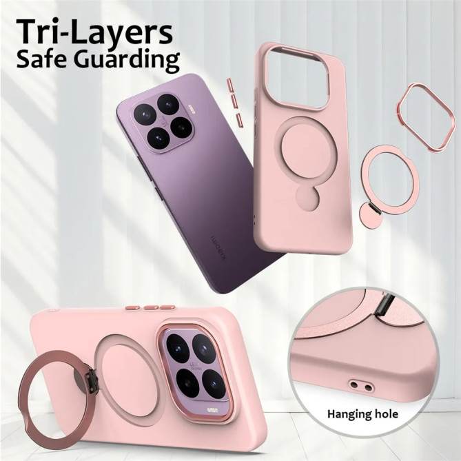 Coque magnétique Xiaomi 17T Pro avec anneau support 360°