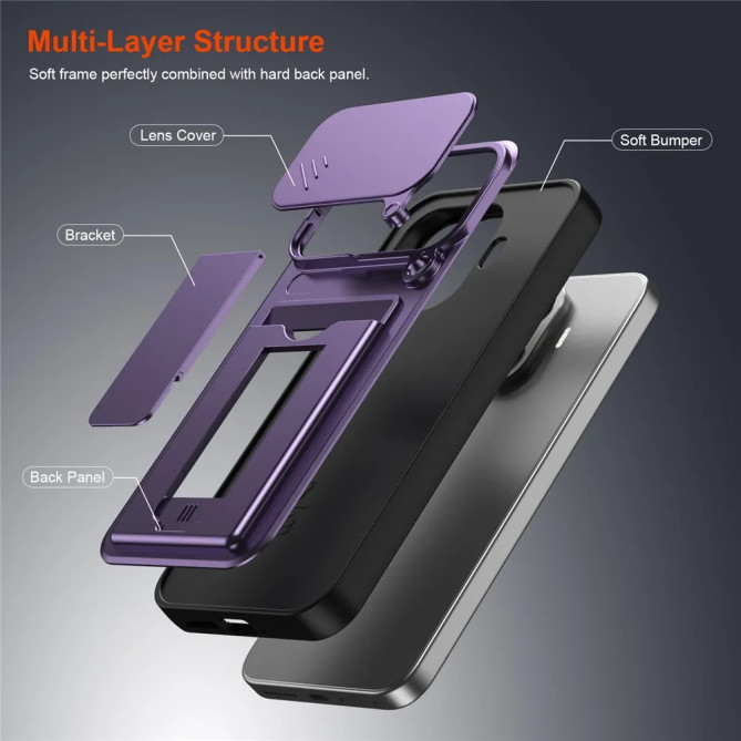 Coque Xiaomi 17T Pro avec cache photo, carte et support 2 positions