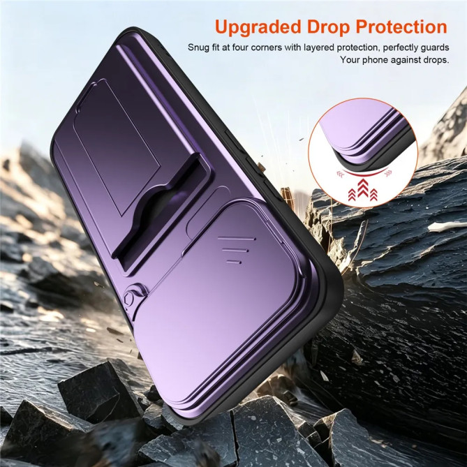 Coque Xiaomi 17T Pro avec cache photo, carte et support 2 positions