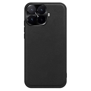 Coque Xiaomi 17T Pro effet cuir avec cadre caméra en métal