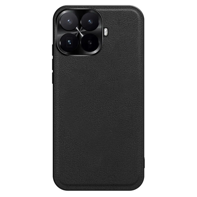 Coque Xiaomi 17T Pro effet cuir avec cadre caméra en métal