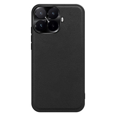 Coque Xiaomi 17T effet cuir avec cadre caméra en métal